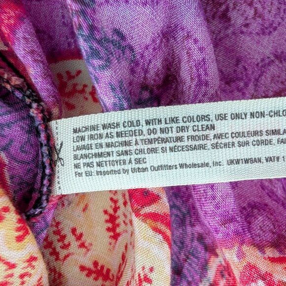 Intimately Free People Paisley Rendezvous Slip Dress Womens Size Small Purple - Picture 5 of 10